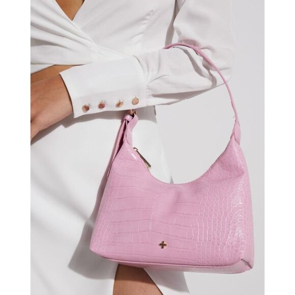 Peta & Jain Cambridge Bag in Black Croc - Picture 2 of 7